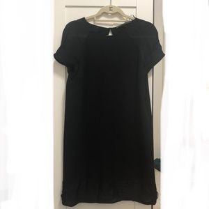 Zara Basic black short sleeve shirt dress medium